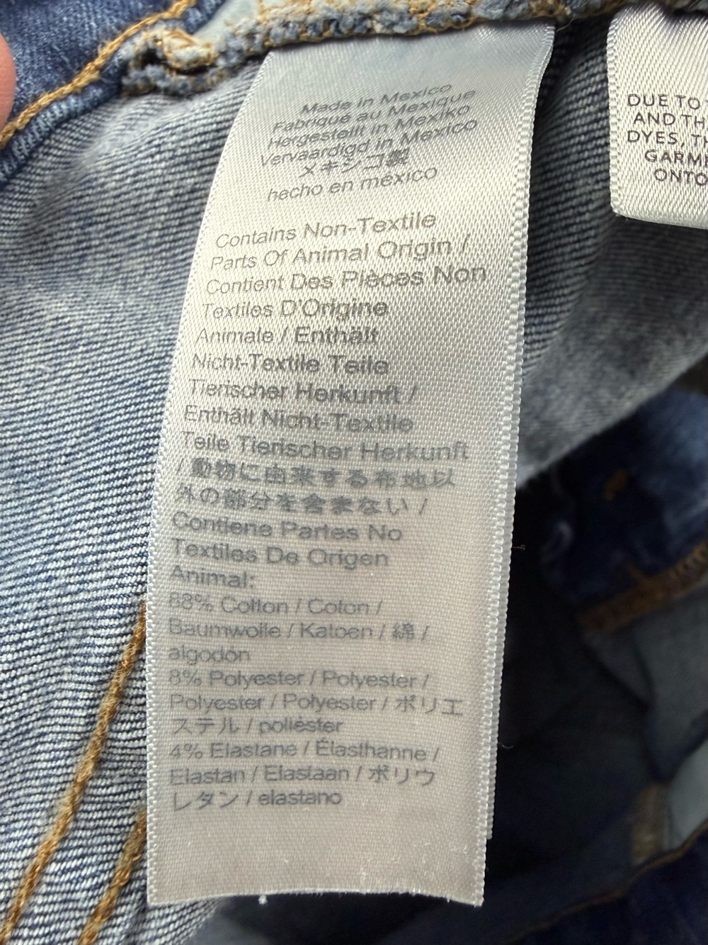 Madewell Curvy High Rise Slim Skinny Jeans in Washed Blue, Size 37 - Picture 11 of 12